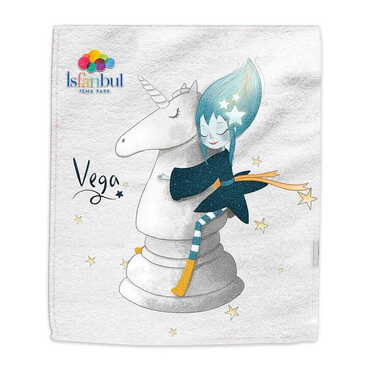 Theme Park Themed Customised Digital Printed Tea Towel 400x600 mm - Myros