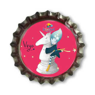 Theme Park Themed Customised Epoxy Metal Bottle Cap Magnet 30x10 mm - Myros
