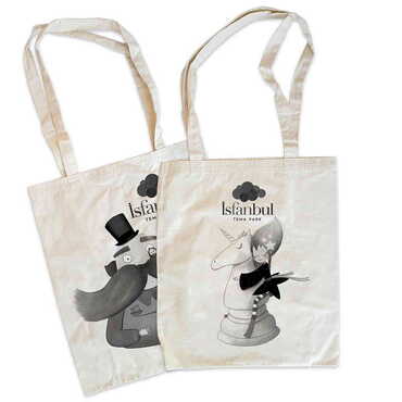 Myros - Theme Park Themed Customised One Colour Shopping Tote Bag 450x350 mm