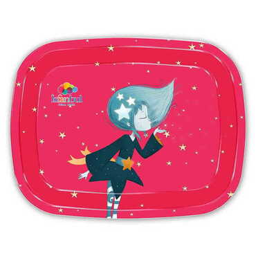 Theme Park Themed Customised Printed Tin Serving Tray 305x235 mm - Thumbnail