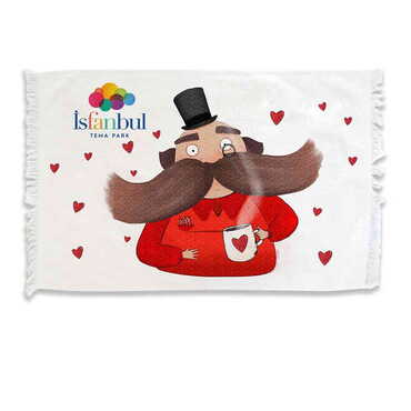 Theme Park Themed Customised Serigraphy Printed Hand Towel 600x400 mm - Myros