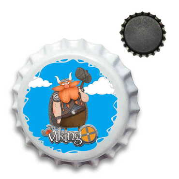 Theme Park Themed Customised UV Printed Metal Crown Cap Shaped Fridge Magnet 30 mm - Myros