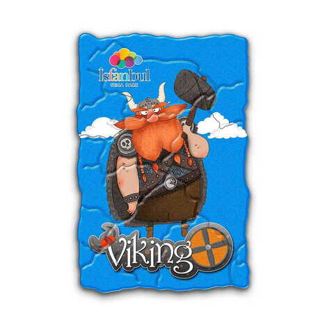 Theme Park Themed Customised UV Printed Plastic Base Mosaic Pattern Rectangle Fridge Magnet 80x50 mm - 1