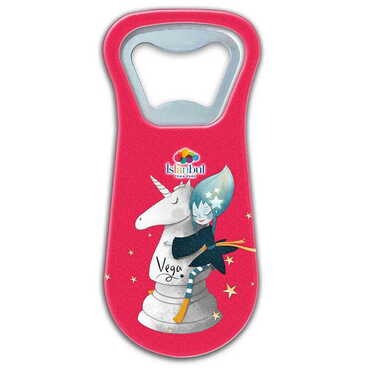 Myros - Theme Park Themed Customised Uv Printed Plastic Base Plastic Base Bottle Opener 95x43 mm