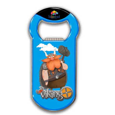 Myros - Theme Park Themed Customizable Metal Magnetic Bottle Opener 90x45 mm