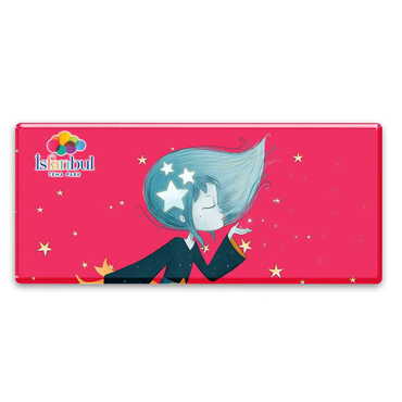 Theme Park Themed Epoxy Dome Mini Panoramic Souvenir Fridge Magnet 85x35 mm - Myros