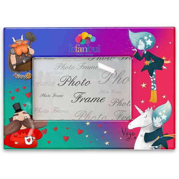 Theme Park Themed Epoxy Photo Frame Travel Souvenir 13x18 Cm - Thumbnail