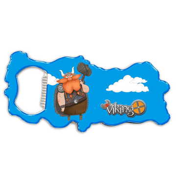 Theme Park Themed Map Shaped Metal Magnetic Bottle Opener 100x45 mm - Myros