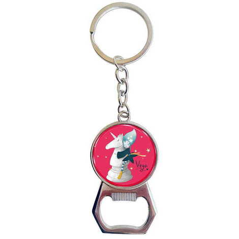 Theme Park Themed Metal Keychain With Opener 35x120 mm - 1