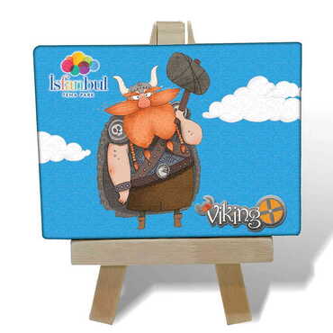 Myros - Theme Park Themed Mini Print Canvas Magnet With Easel 70x100 mm