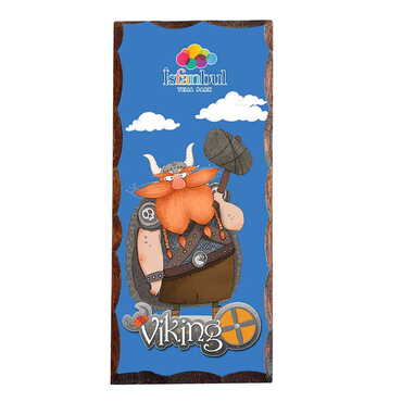 Theme Park Themed Panaromic Printed Wooden Desktop Decor 75x166 mm - Myros