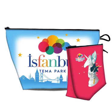 Theme Park Themed Turkish PVC Hooded Purse 160x270x80 mm - Thumbnail