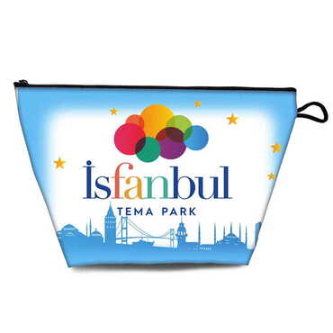 Theme Park Themed Turkish PVC Hooded Purse 160x270x80 mm - Thumbnail