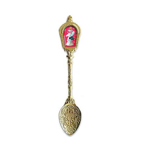Theme Park Themed Yellow Metal Souvenir Spoon 25x130 mm