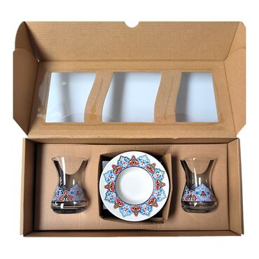 Myros - Tile Pattern Themed Dual Asena Tea Set