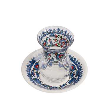 Tile Pattern Themed Dual Asena Tea Set - 2