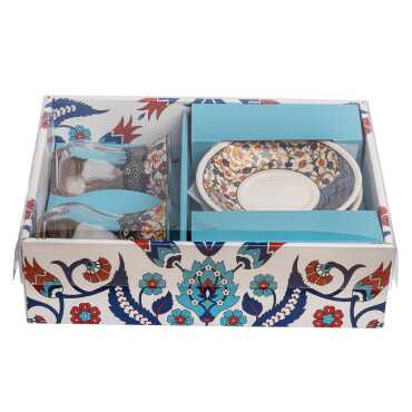 Tile Pattern Themed Dual Asena Tea Set - 3