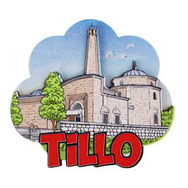 Tillo Temalı 3D Resimli Ahşap Magnet - Myros