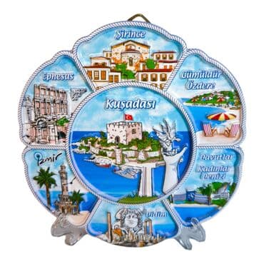 Wholesale 15 Cm Kusadasi Polyester Plate - Standart - 2