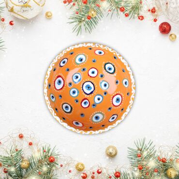 Wholesale 16 Cm Evil Eye Embossed Bowl