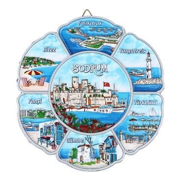 Wholesale 20 cm Bodrum Polyester Plate - Standart - 3