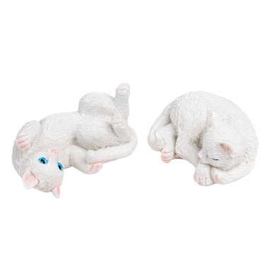 Toptan 5 Cm 2 Li̇ Yatan Kedi̇ Set - 2