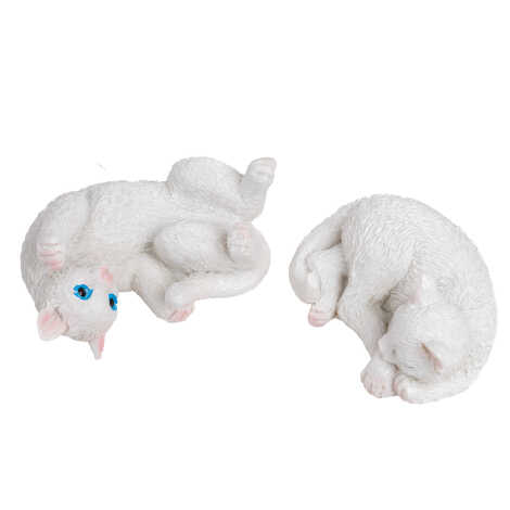 Toptan 5 Cm 2 Li̇ Yatan Kedi̇ Set - 1