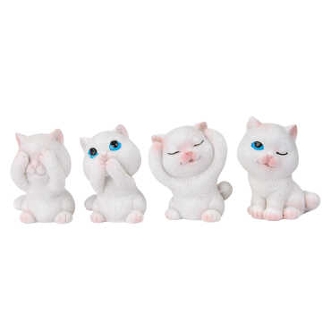 Toptan 5 Cm Görmedi̇m 4 Lü Kedi̇ Seti̇ - Myros