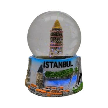 Wholesale 65 mm Polyester Istanbul Kizkulesi Water Globe