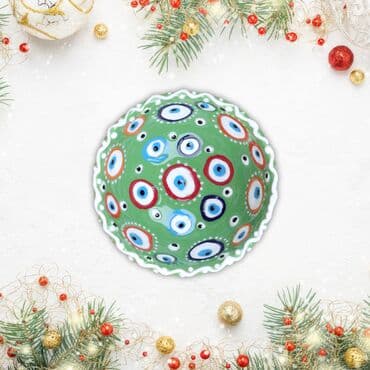 Wholesale 8 Cm Evil Eye Embossed Bowl - 17