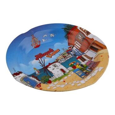 Toptan Alaçatı - Çeşme Bölgesi Temalı Metal Küllük 115mm - Standart - 2