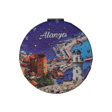 Toptan Alanya Bölgesi Temalı Myros Yuvarlak Pu Ayna - 6