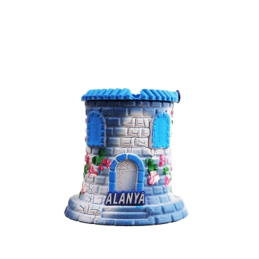 Wholesale Alanya Themed Hexagonal Injection Ashtray