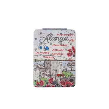Wholesale Alanya Themed Myros Rectangle PU Mirror