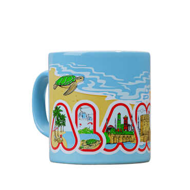 Toptan Alanya Temalı Serami̇k Yöresel Kupa T 82*90 Mm - 4