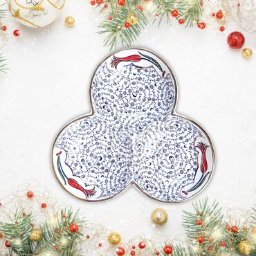 Wholesale Gold Series 3-Piece Large Round Chinese Cookie Tin
