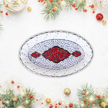 Toptan Altin Seri̇si̇ Çi̇ni̇ Okyanus Kayik Tabak - Myros