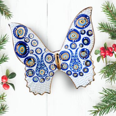 Wholesale Gold Series Evil Eye Pattern China Small Butterfly