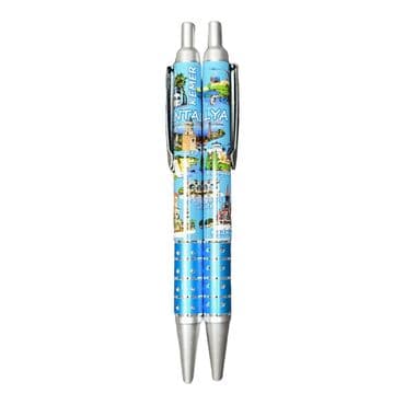 Wholesale Antalya Themed Click Ballpoint Pen - Standart - 2