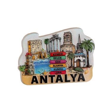 Wholesale Antalya Region Themed Polyester Refrigerator Magnet