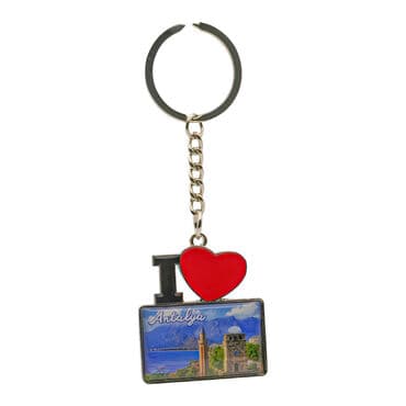 Wholesale Antalya Themed I Love Keychain