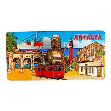 Wholesale Antalya Themed Metallic Refrigerator Magnet 50x100 mm