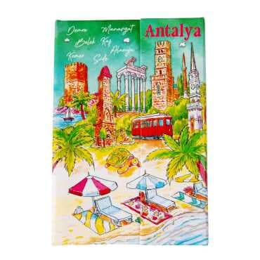 Toptan Antalya Temalı Miknatıslı Defter Büyük - 4