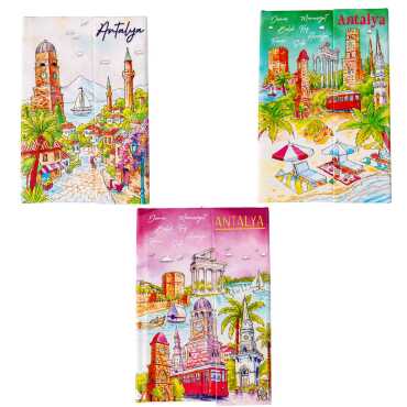 Toptan Antalya Temalı Miknatıslı Defter Orta - 3