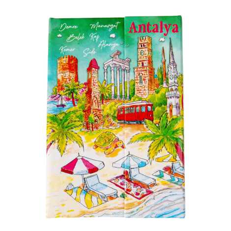 Toptan Antalya Temalı Miknatıslı Defter Orta - 4