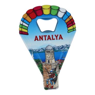 Wholesale Antalya Themed Myros UV Parachute Bottle Opener
