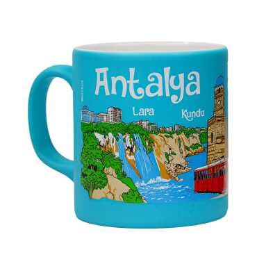 Wholesale Antalya Themed Traditional Ceramic Mug T 82*90 mm - 3