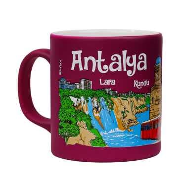 Wholesale Antalya Themed Traditional Ceramic Mug T 82*90 mm - 5