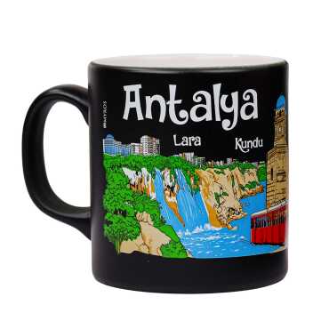 Wholesale Antalya Themed Traditional Ceramic Mug T 82*90 mm - 6