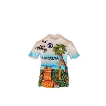 Toptan Antalya Temalı Taşli Ve Sedefli̇ Polyester Magnet - 42